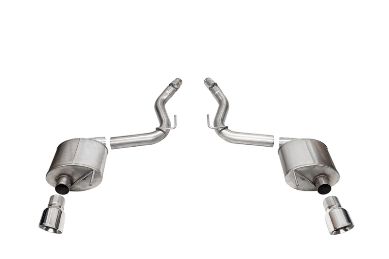 Corsa 2024 Ford Mustang GT Touring Axle-Back Dual Rear Exit with 4.5in Pro Series Polished Tips - 21256