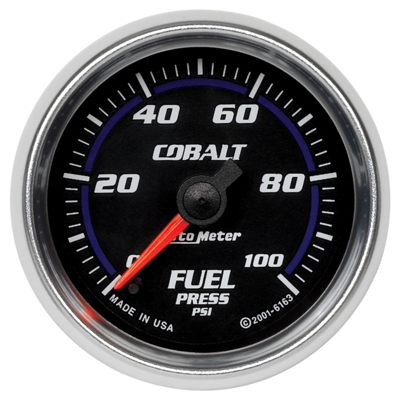 Autometer Cobalt 52mm 100 PSI Electronic Fuel Pressure Gauge - 6163