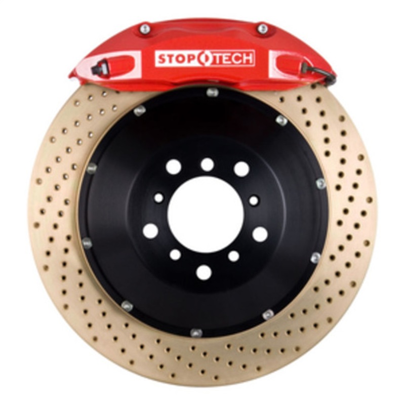 StopTech BBK 01-07 BMW M3 (E46) Rear ST-40 Red Caliper Zinc Drilled 355x32mm Rotors - 83.137.0047.74