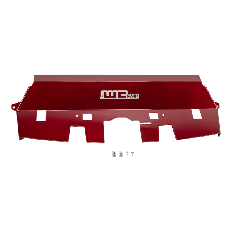 Wehrli 10-12 Cummins Fabricated Aluminum Radiator Cover - WCFab Red - WCF100539-RED