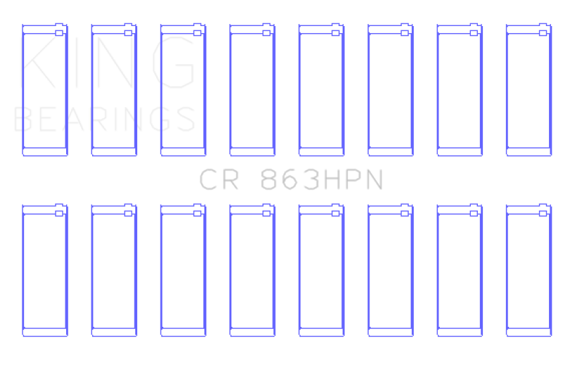 King Chrysler 361/383 (Size STD) Performance Rod Bearing Set - CR863HPN