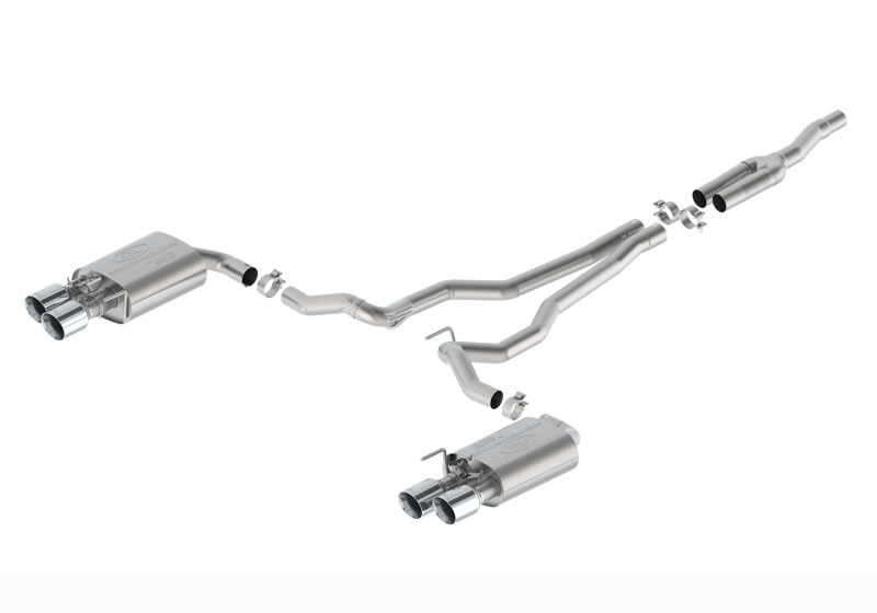 Ford Racing 2024 Mustang 2.3L Extreme Active Cat-Back Exhaust System Chrome Tips - M-5200-M2EC