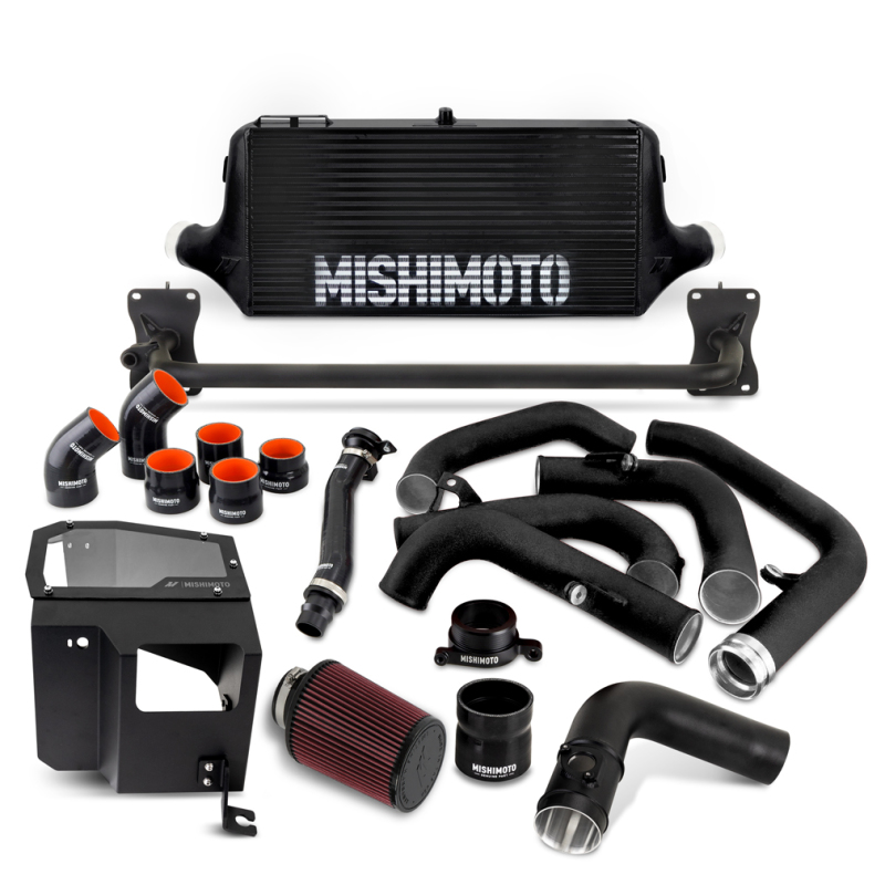 Mishimoto 2022+ WRX Intercooler Kit W/ Intake BK Core MWBK Pipes - MMINT-WRX-22AIBKBK