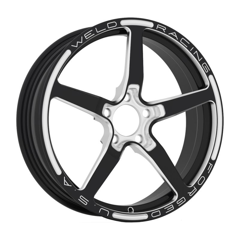 Weld Alumastar 2.0 1-Piece 18x6 / 5x120 BP / 3.7in BS Black Wheel - Non-Beadlock - 88B-1806257