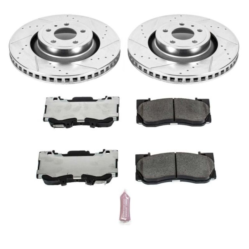 Power Stop 15-19 Ford Mustang Front Z26 Street Warrior Brake Kit - K6806-26