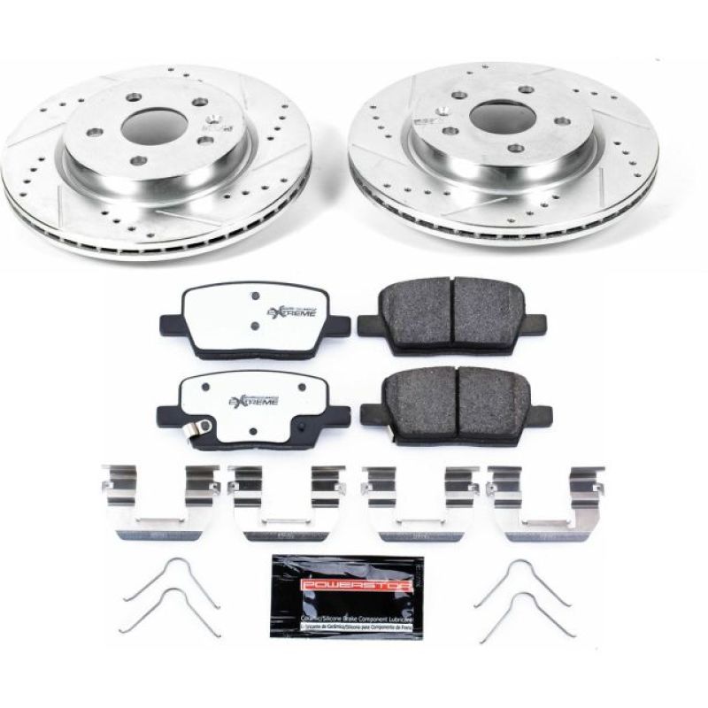 Power Stop 16-18 Cadillac CT6 Rear Z26 Street Warrior Brake Kit - K7289-26