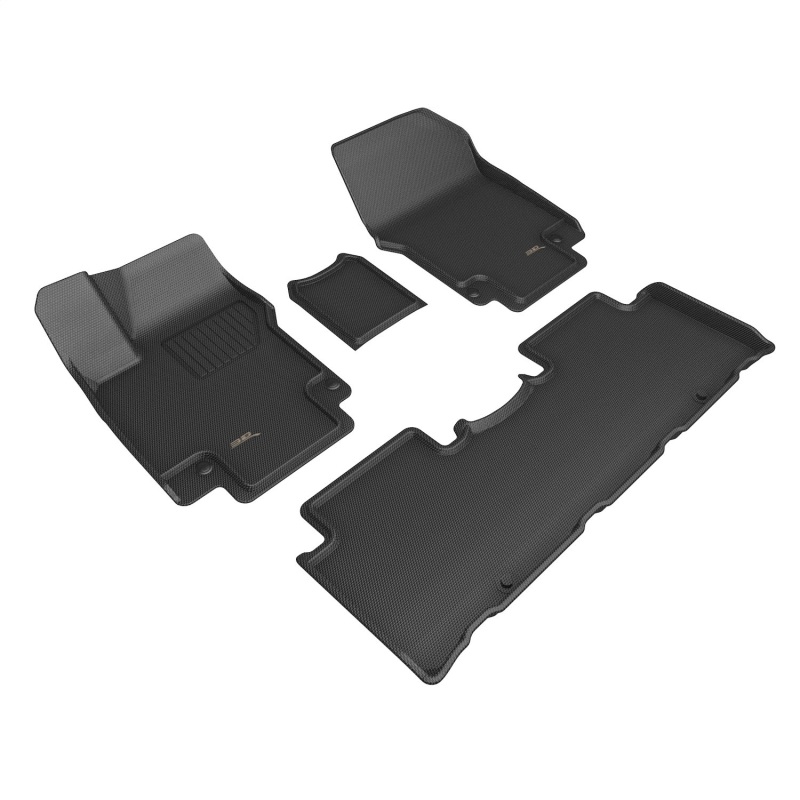 3D Maxpider 22-23 Hyundai Ioniq 5 Kagu Floor Mat- Black R1 R2 - L1HY12501509