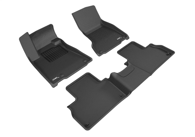 3D Maxpider 17-18 Maserati Levante Kagu Floor Mat- Black R1 R2 - L1MR00401509