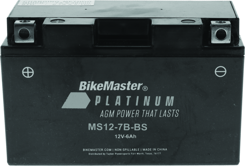 BikeMaster AGM Battery - MS12-7B-BS - 780739