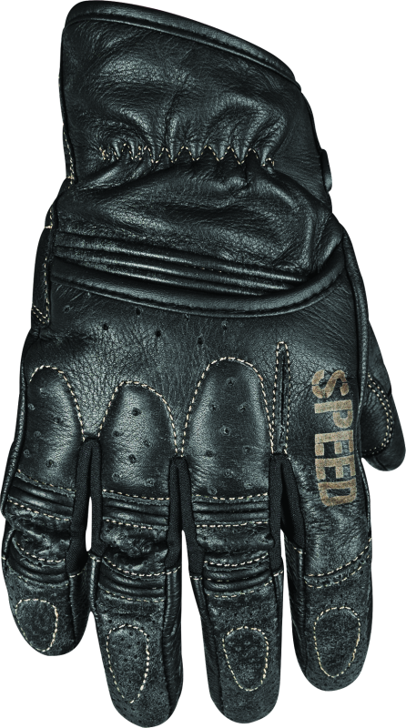 Speed and Strength Rust and Redemption Leather Gloves Black - Medium - 878617