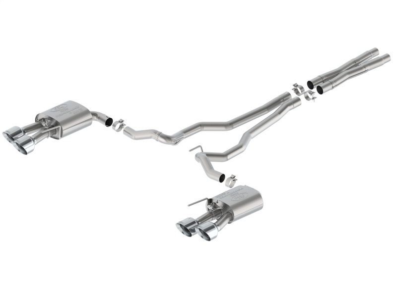 Ford Racing 2024 Mustang 5.0L GT Extreme Cat-Back Exhaust W/Valance - Chrome Tips - M-5200-M5ECVA