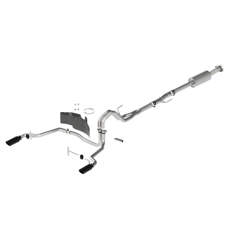 Ford Racing 21-24 F-150 Extreme Rear Exit Exhaust - Black Tips - M-5200-FEBR