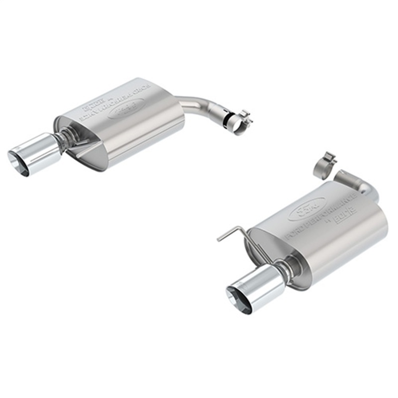 Ford Racing 15-23 Mustang 2.3L Ecoboost Touring Muffler Kit - Chrome Tips - M-5230-M4TCA