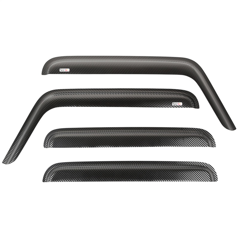 Rugged Ridge Window Visors Carbon Fiber 4Door 07-18 Jeep Wrangler - 11349.10