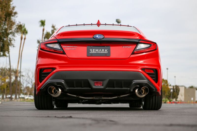 REMARK 2022+ Subaru WRX VB Catback Exhaust - Dual R1 Spec Stainless (Non-Resonated) - RK-C2076S-03
