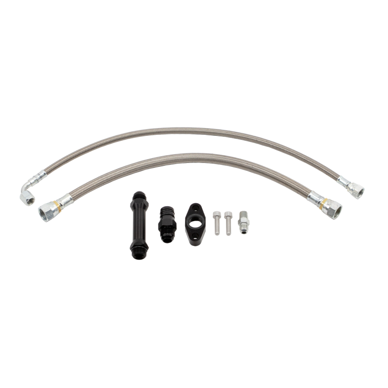 Wehrli Cummins High Mount 2nd Gen Turbo Swap Oil Line Kit - WCF100279