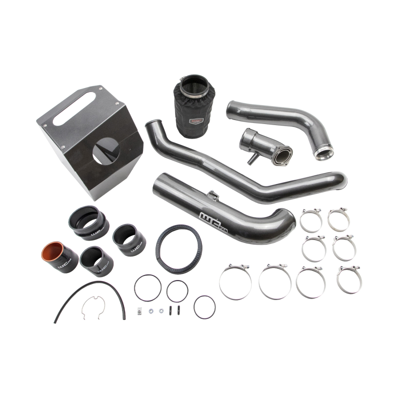 Wehrli 17-19 Duramax L5P Stage 2 High Flow Bundle Kit - WCFab Grey - WCF100441-GRY