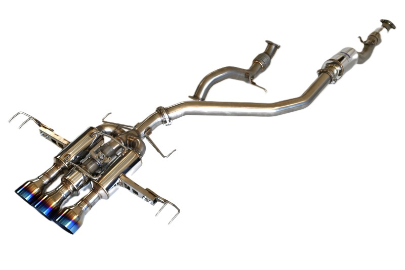 Invidia 22+ HONDA CIVIC TYPE-R FL5 R400 SINGLE LAYER TI TIP FULL CAT-BACK (NON POLISH PIPE) - HS22CTRFGM3STL