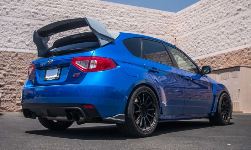 VR Aero 08-14 Subaru STI Hatchback Only Carbon Fiber Rally Wing - VR-GRBH-610