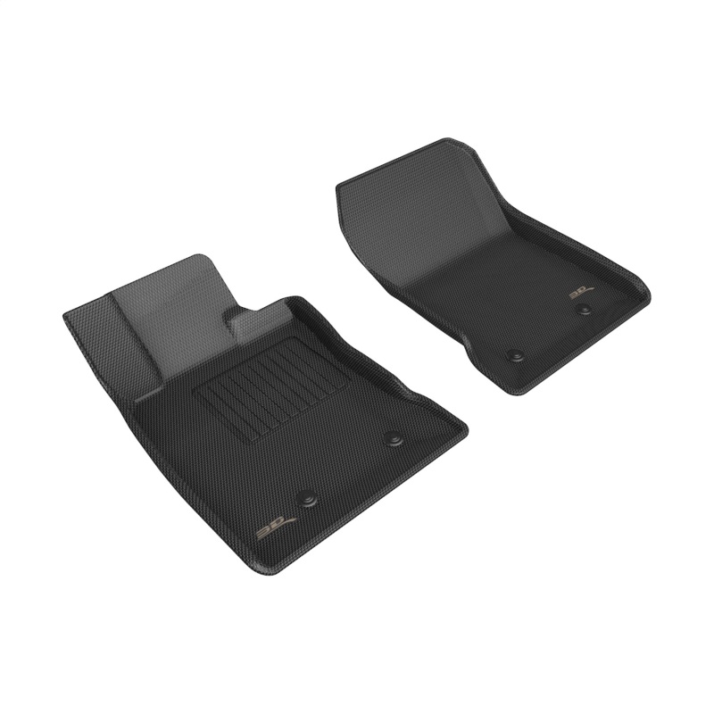 3D MAXipder 2023 Toyota GR86 / Subaru BRZ Kagu Black Floor Mat - Row 1 - L1TY28311509
