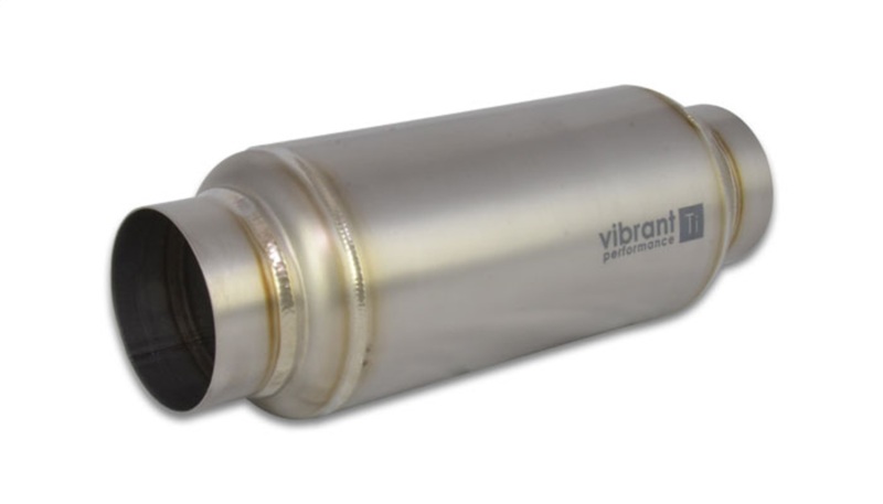 Vibrant Titanium Resonator 3in. Inlet / 3in. Outlet x 12in. Long - 17530