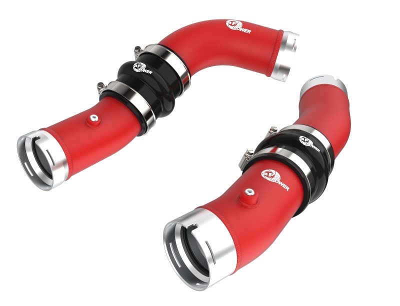 aFe 2024+ Toyota Tacoma BladeRunner  2.5in & 3in Aluminum Hot & Cold Charge Pipe Kit - Red - 46-20724-R