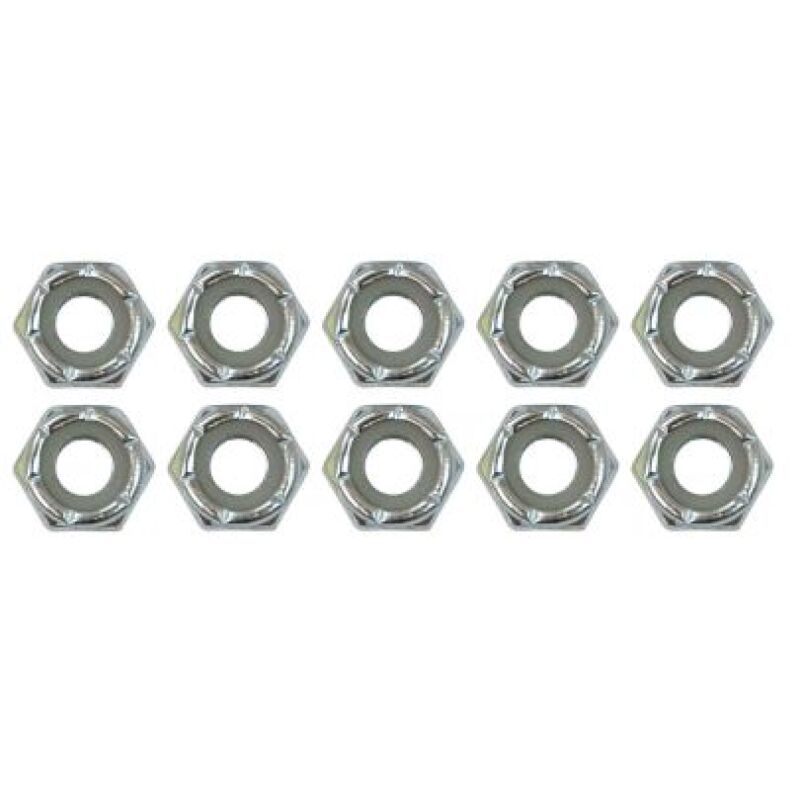 Moroso Zinc Nylock Nuts - 1/4-20 (10 Pack) - 38832