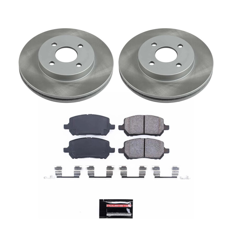 Power Stop 03-07 Saturn Ion Front Semi-Coated Rotor Kit - SC1604