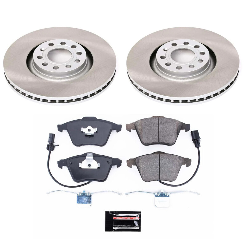 Power Stop 05-09 Audi A4 Quattro Front Semi-Coated Rotor Kit - SC2990
