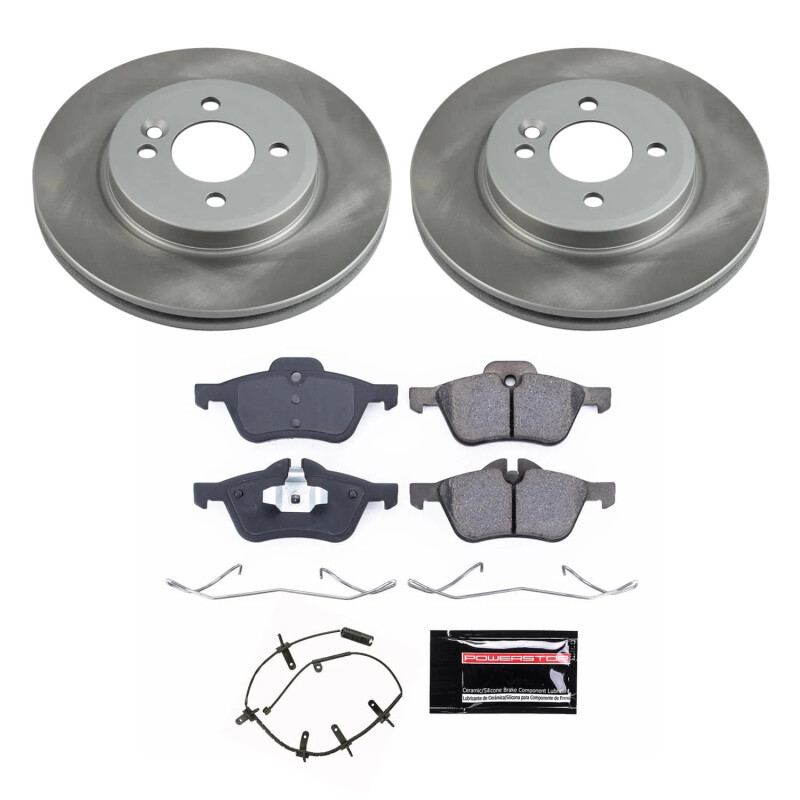 Power Stop 02-06 Mini Cooper Front Semi-Coated Rotor Kit - SC5724