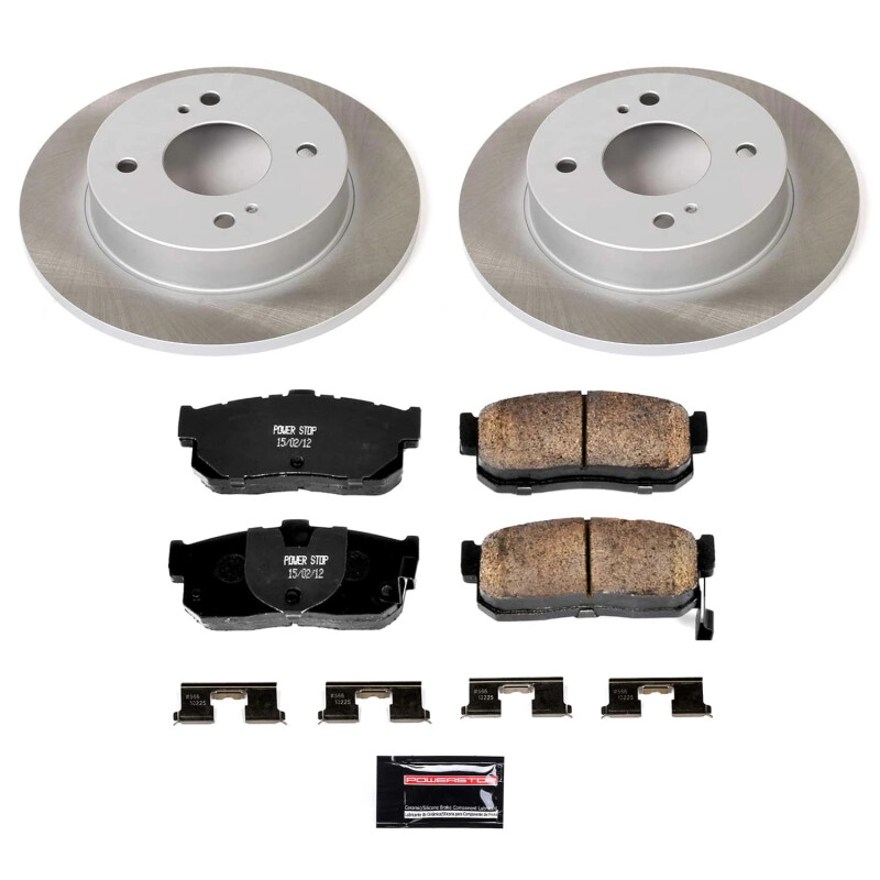 Power Stop 00-01 Nissan Sentra Rear Semi-Coated Rotor Kit - SC740