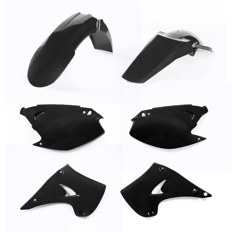 Acerbis 03-05 Kawasaki KX125/ 03-07 KX250 Plastic Kit - Black - 2041100001