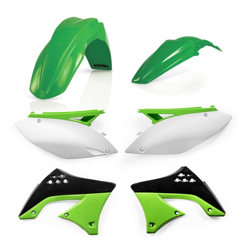 Acerbis 09-11 Kawasaki KX450F Plastic Kit - Green/White/Black Original 09 - 2141770438