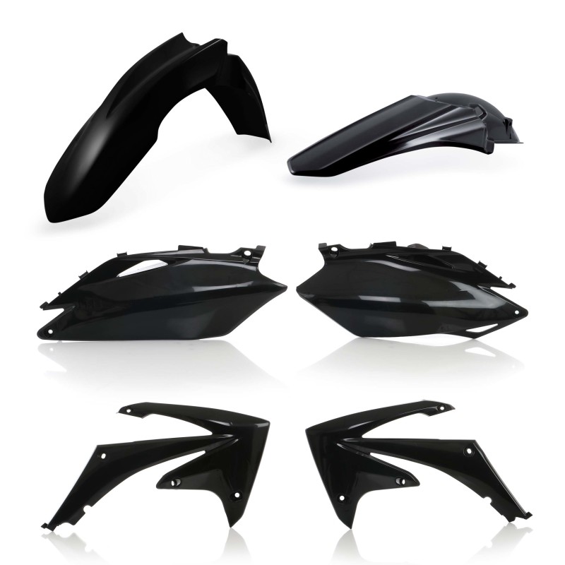 Acerbis 10-13 Honda CRF250R/ 09-12 CRF450R Plastic Kit - Black - 2141860001