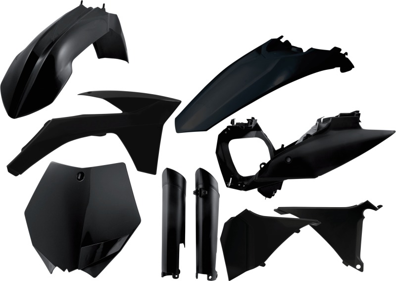 Acerbis 11-12 KTM SX-F/XC-F/2012 SX/XC Full Plastic Kit - Black - 2205280001