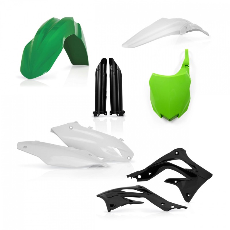 Acerbis 13-15 Kawasaki KX450F Full Plastic Kit - Factory Team Kawasaki - 2314203693