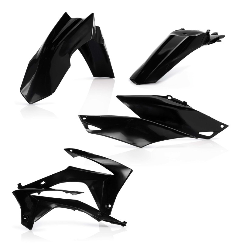 Acerbis 14-17 Honda CRF250R/13-16 CRF450R Plastic Kit - Black - 2314400001