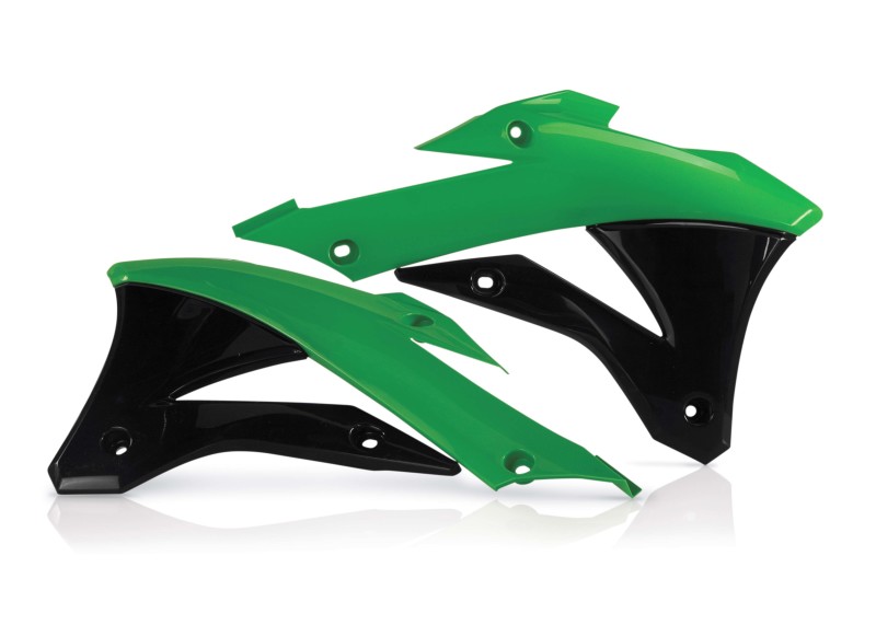 Acerbis 14-21 Kawasaki KX85/100 Radiator Shroud - Black - 2374071089
