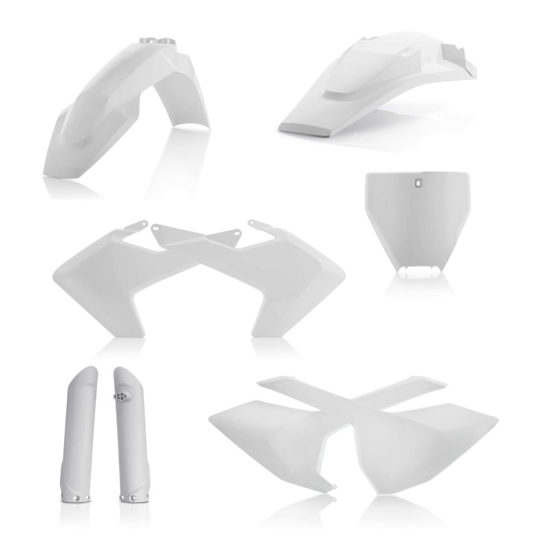 Acerbis 16-18 Husqvarna TC125/ FC250-450/ TC250/ TX300/ FX350/450 Full Plastic Kit - White - 2462600002