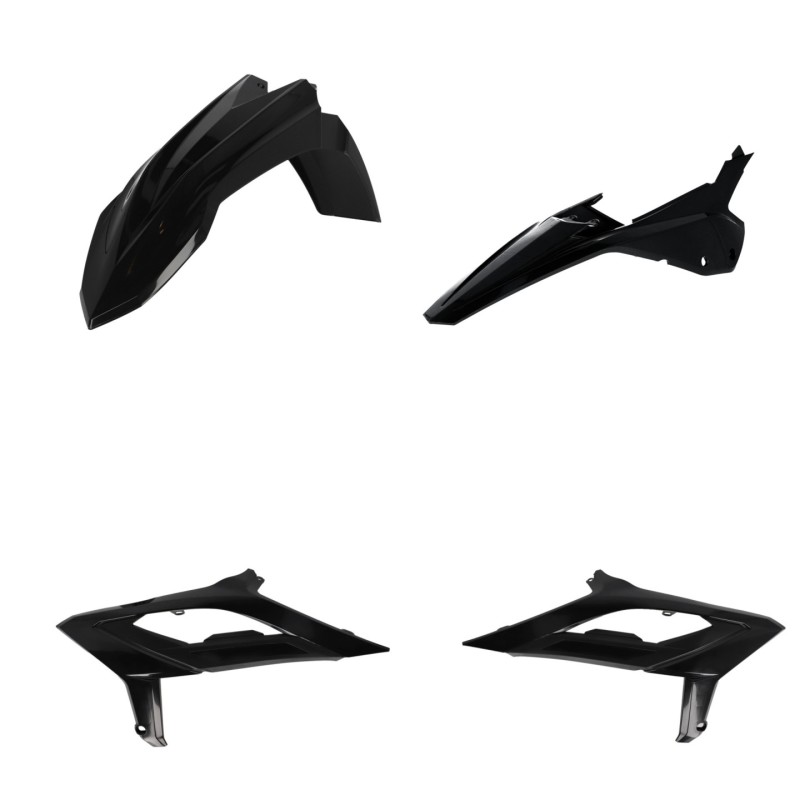 Acerbis 2023 Beta RX300/450 Plastic Kit - Black - 2979650001