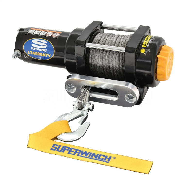 Superwinch 4000 LBS 12V DC 3/16in x 50ft Synthetic Rope LT4000 Winch - 1140230