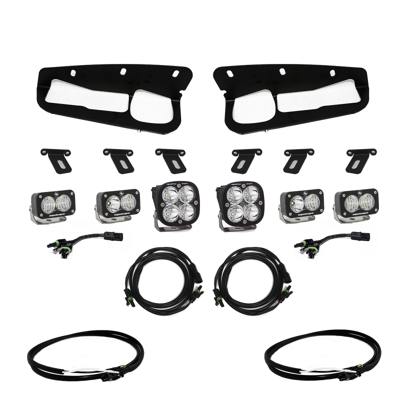 Baja Designs 2021+ Ford Bronco Fog Pocket Kit 21-Up Sportsmen w/Upfitter - 447760UP