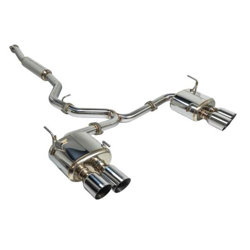 Remark 2015+ Subaru WRX/STi 4in Quad Cat-Back Exhaust Stainless Single Non-Resonated - RK-C4076S-01