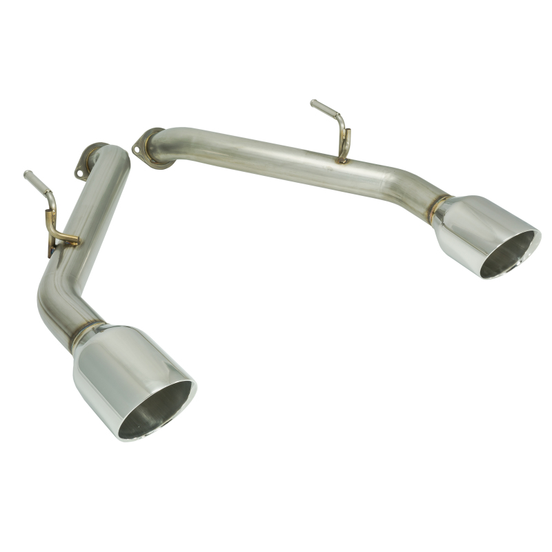 Remark 2014+ Infiniti Q50 Axle Back Exhaust w/Stainless Steel Double Wall Tip - RO-TSQ5-D