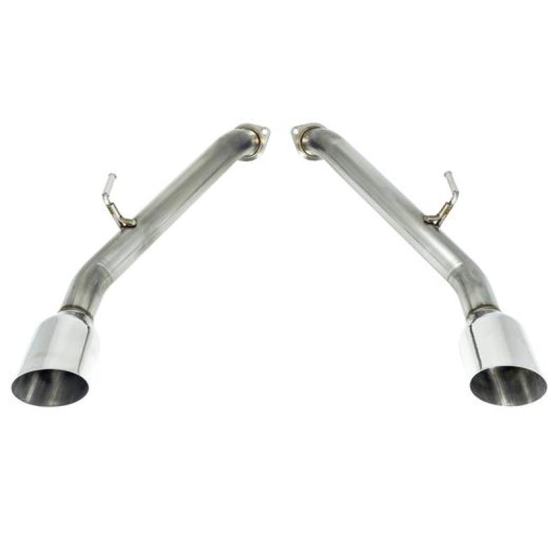 Remark 2014+ Infiniti Q50 Axle Back Exhaust w/Stainless Steel Single Wall Tip - RO-TSQ5-S