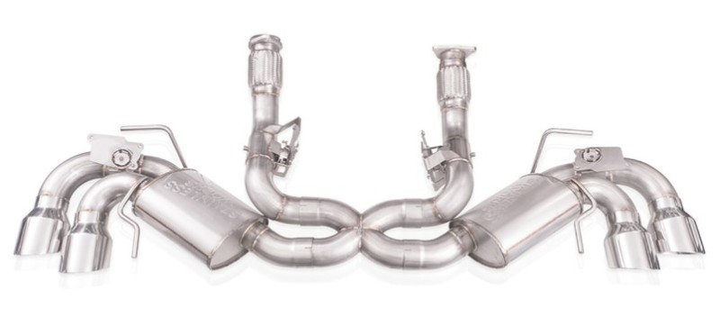 Stainless Works 20-21 Chevrolet Corvette C8 6.2L Redline Cat-Back Exhaust w/ Polished Tips - C8CBR