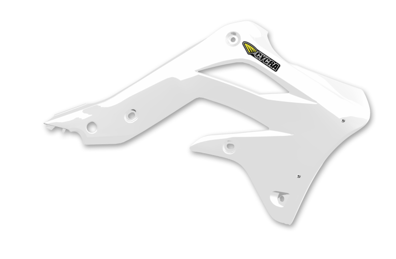 Cycra 12-15 Kawasaki KX450F Radiator Shroud - White - 1CYC-1866-42