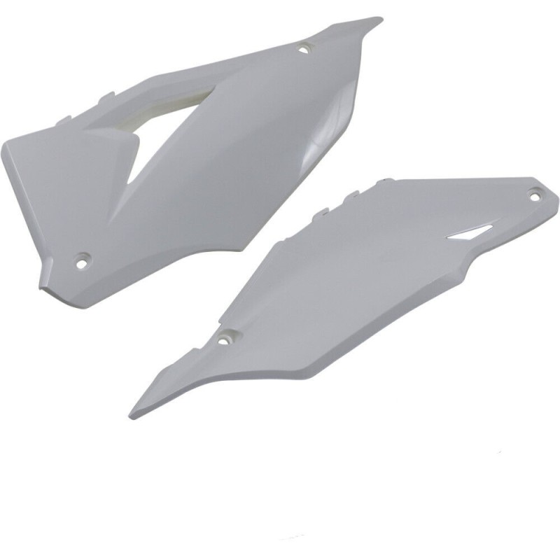 Cycra 21-23 Kawasaki KX250F Side Number Panels - White - 1CYC-2770-42