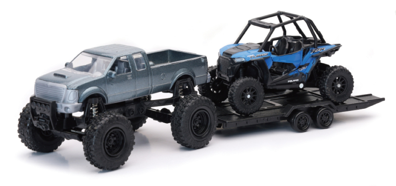 New Ray Toys Pickup Toy Hauler with Polaris RZR XP1000 EPS - 50066A