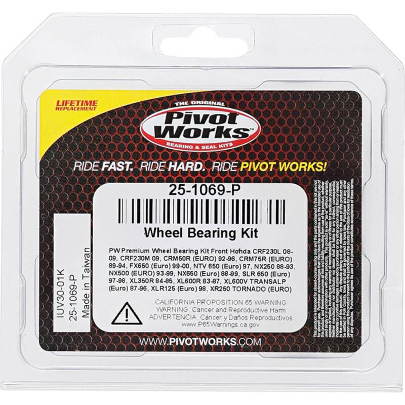 Pivot Works Honda, KTM Wheel Bearing Kit Premium Bearings - 25-1069-P